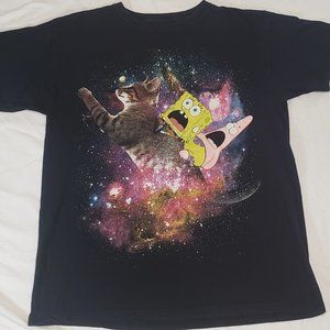 SPONGEBOB SQUAREPANTS AND PATRICK ON CAT